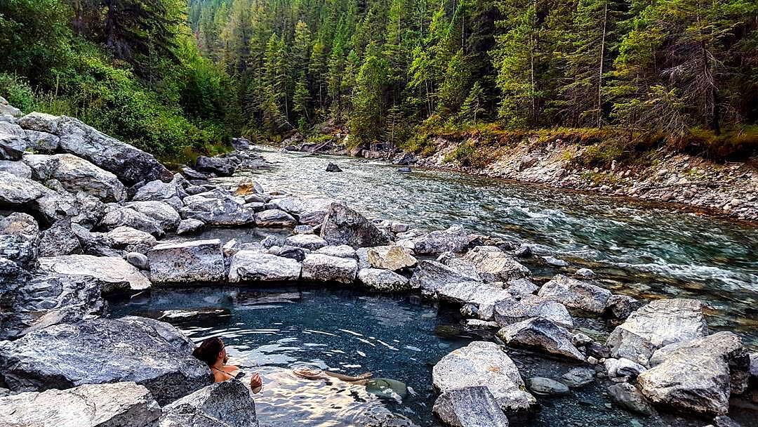 Lussier Hot Springs in Whiteswan Lake Provincial Park in the Kootenays